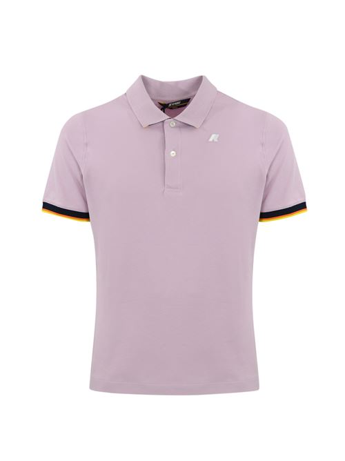 Polo Vincent Piquet in cotone Violet lilac K-WAY | K 1125BWX71